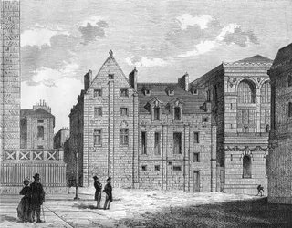 Restos del Colegio Montaigu, c.1850
